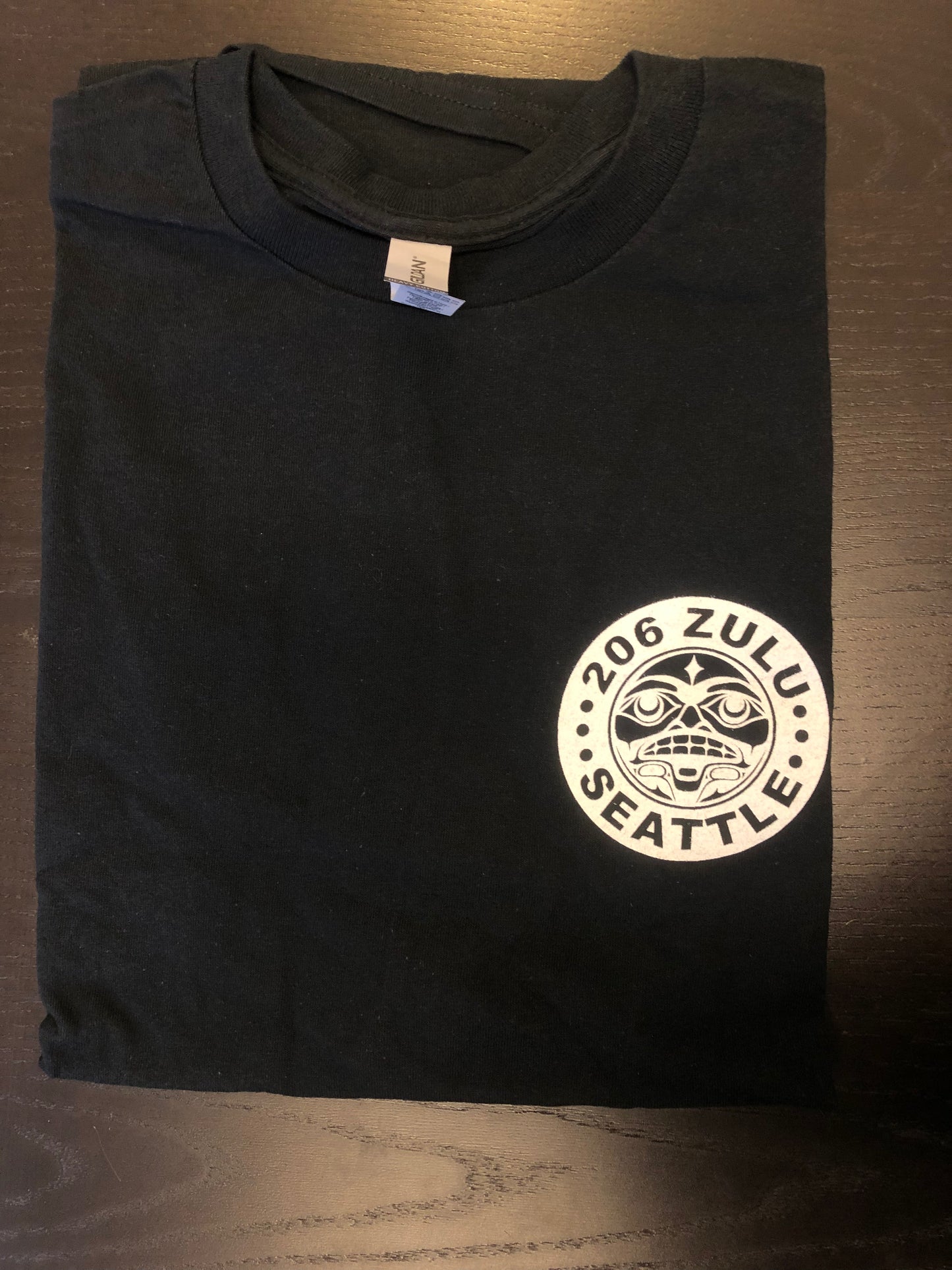 206 Zulu Seattle Moon Logo T-Shirt